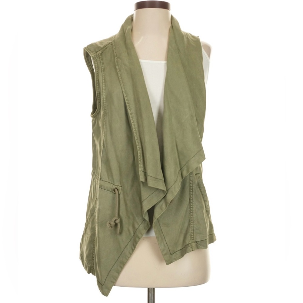 Kenneth Cole Reaction Olive Draped Utility Vest